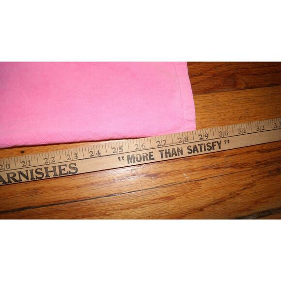 Vintage 90s Panama Jack Bright Neon Pink Small Beach Cotton Pants USA Made - Picture 11 of 12